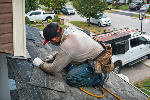 Professional Flat Roof Repair technician working in Crestwood, MO